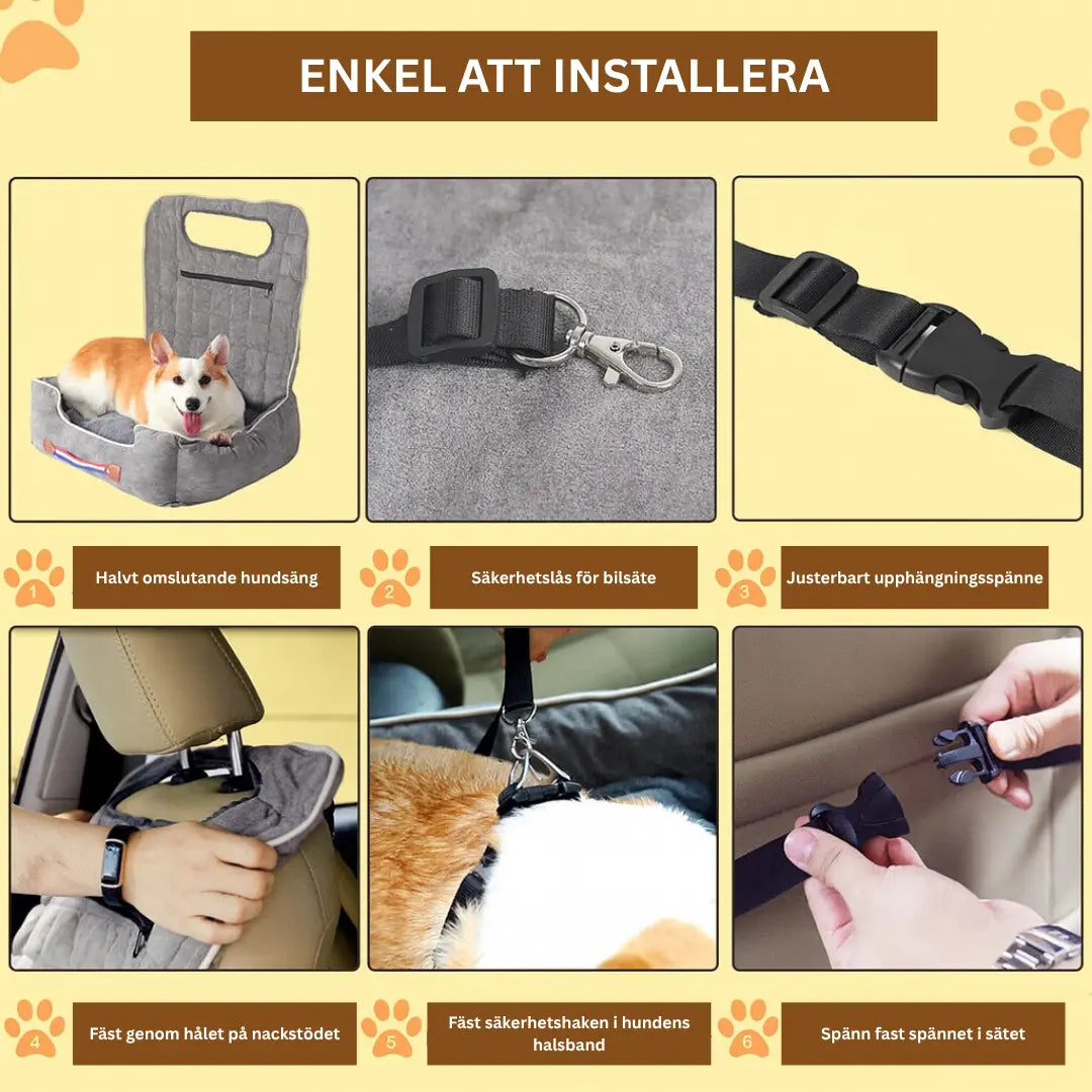 Bilbarnstol enkel att installera - Djurslottet
