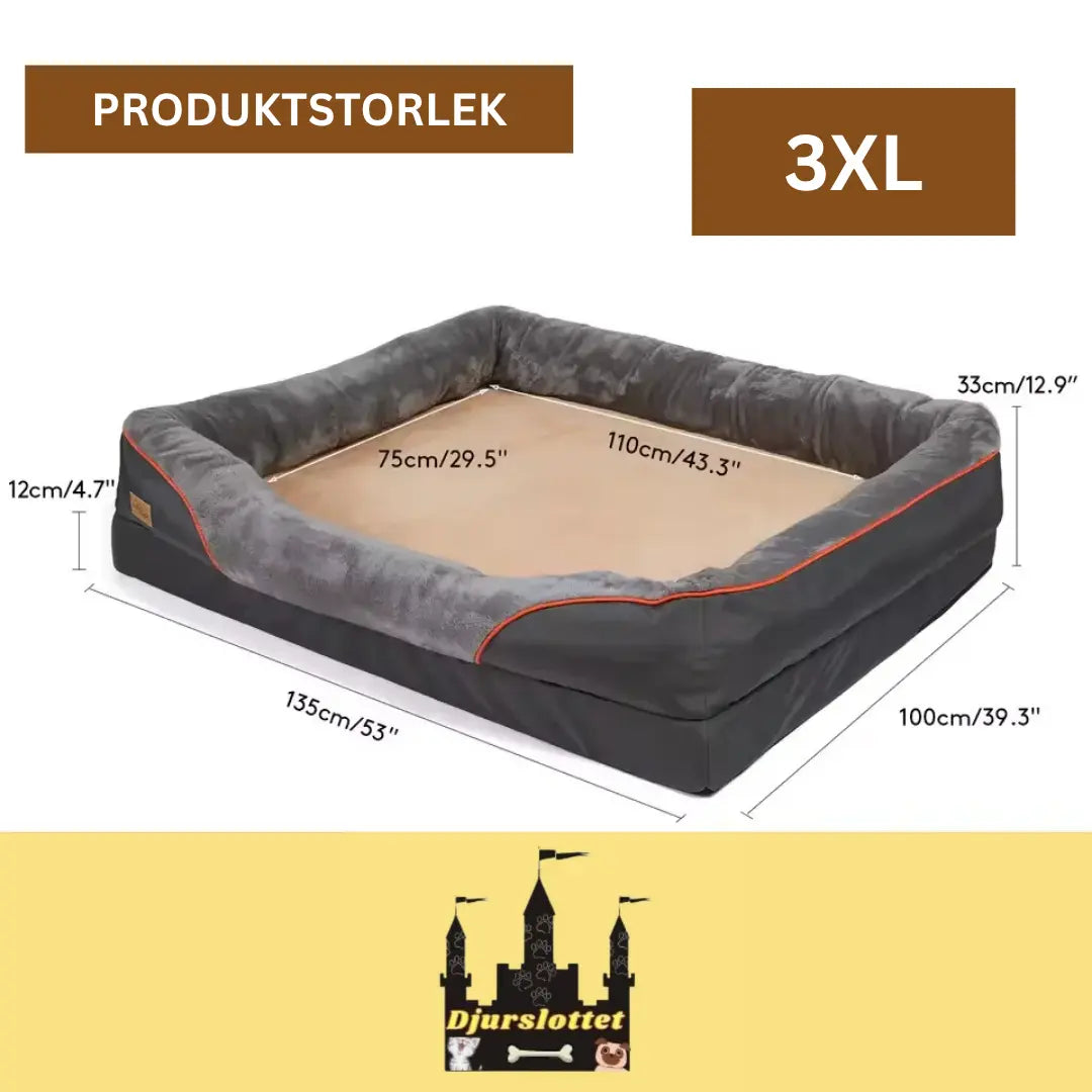  Djurslottets Stor Hundsäng Storlek 3XL - Djurslottet