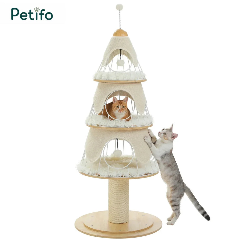Christmas Tree-Shaped Cat Tree - Petifo