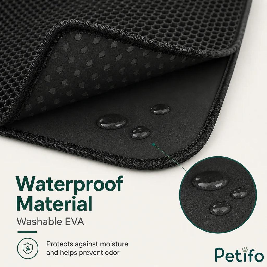 Close-up of waterproof washable EVA inner layer protecting floors against urine and moisture