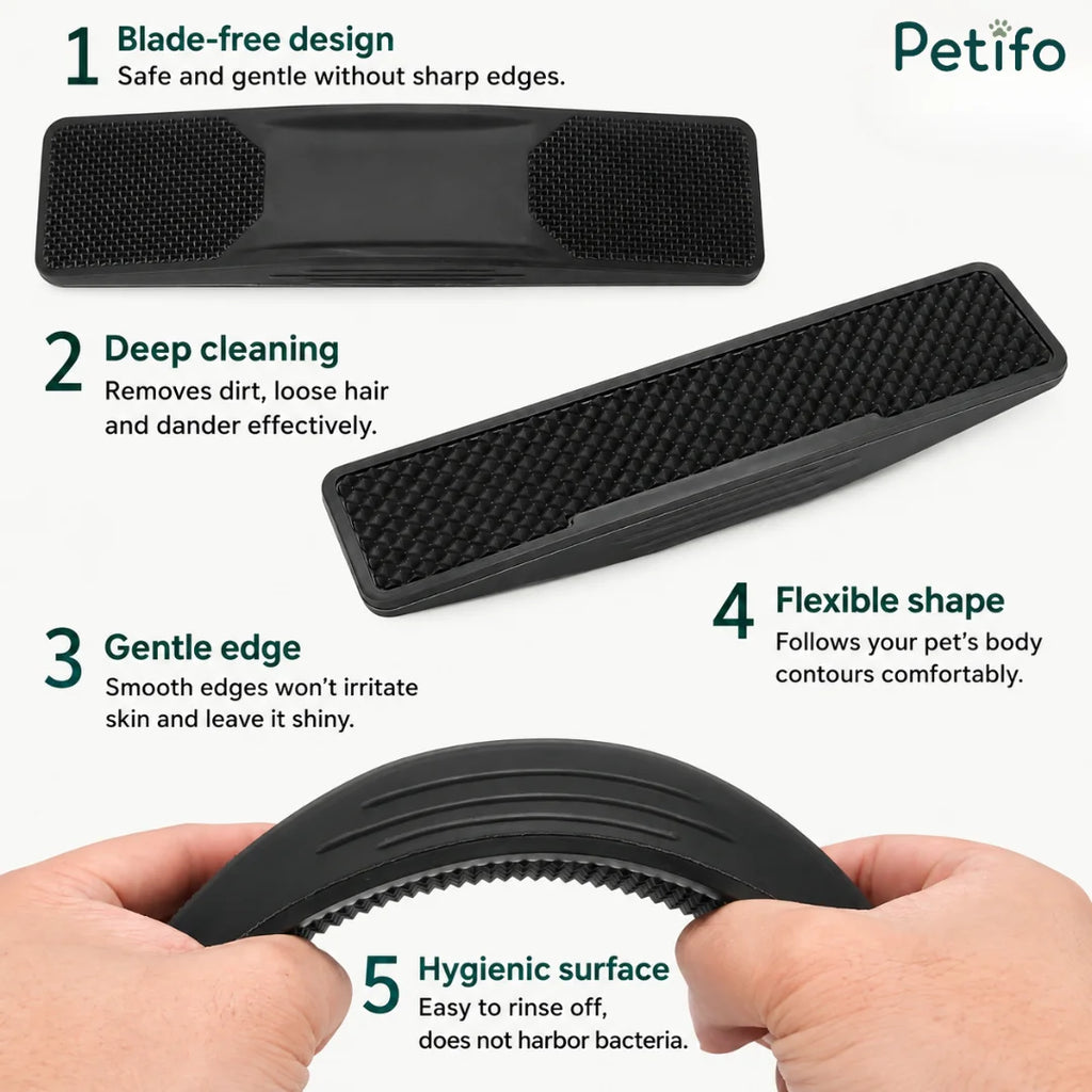 Designed to bend and comfortably follow the contours of your pet or horse's body.