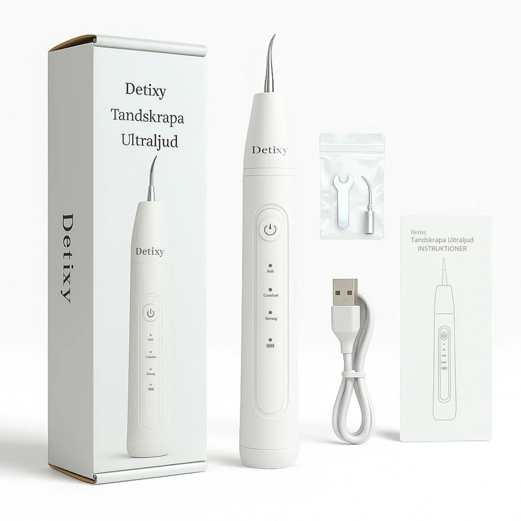 Detixy Ultrasonic Tooth Scaler What's included -Petifo