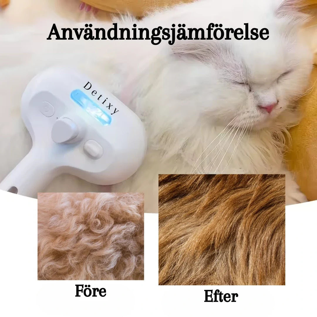 Detixy steam brush Usage comparison - Petifo