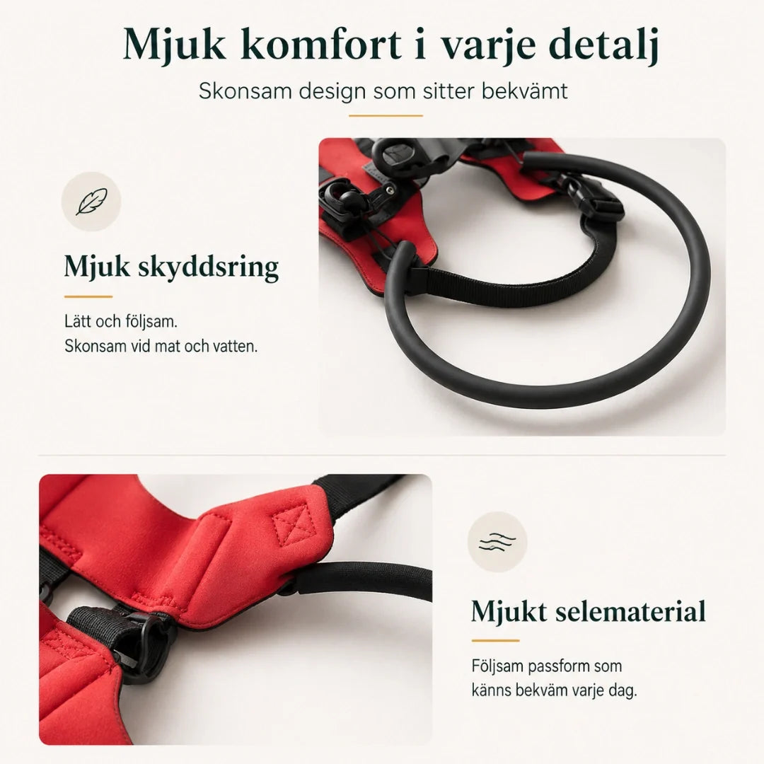 DogHalo protective harness with soft comfort in a vest shape - Petifo