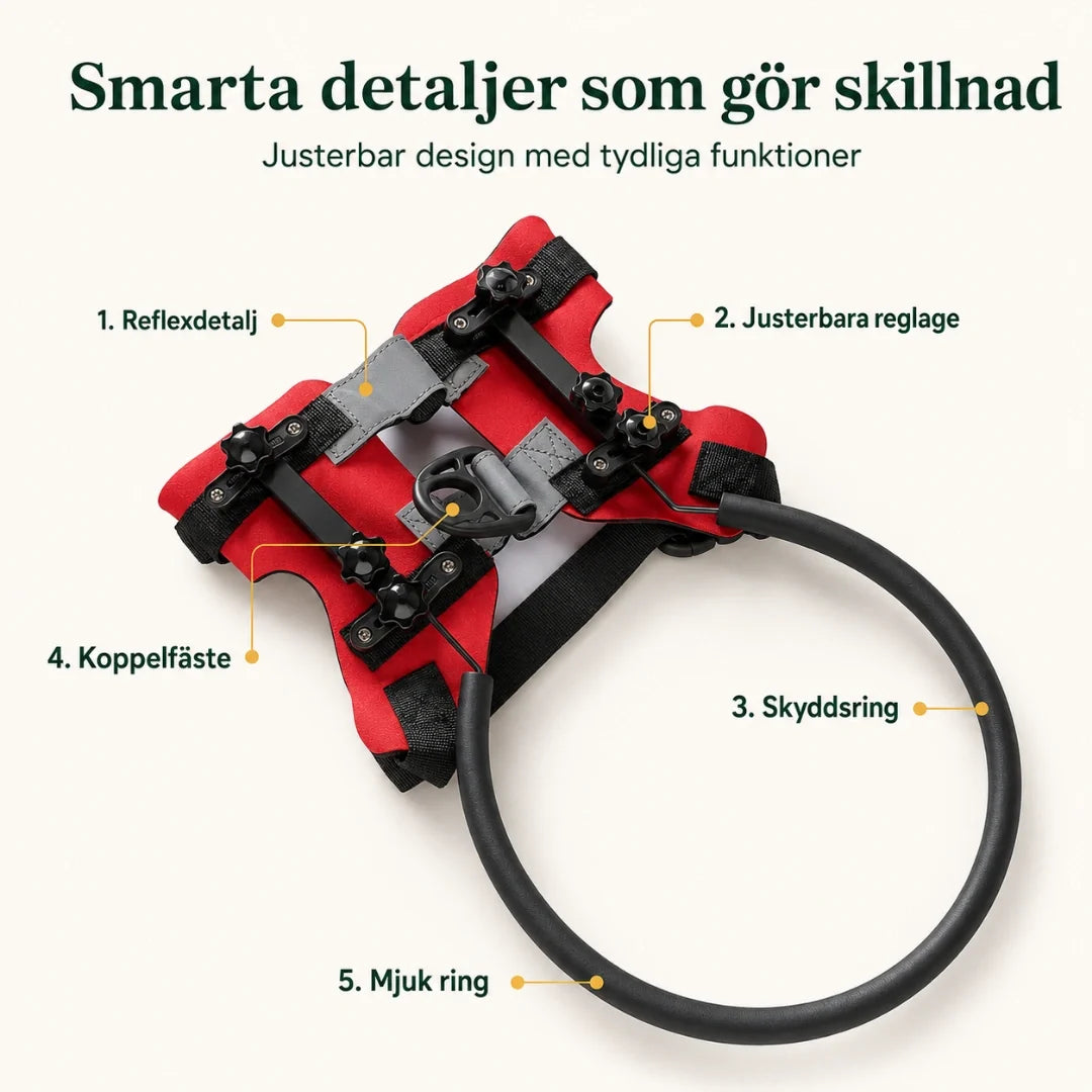 DogHalo protective harness with smart details - Petifo