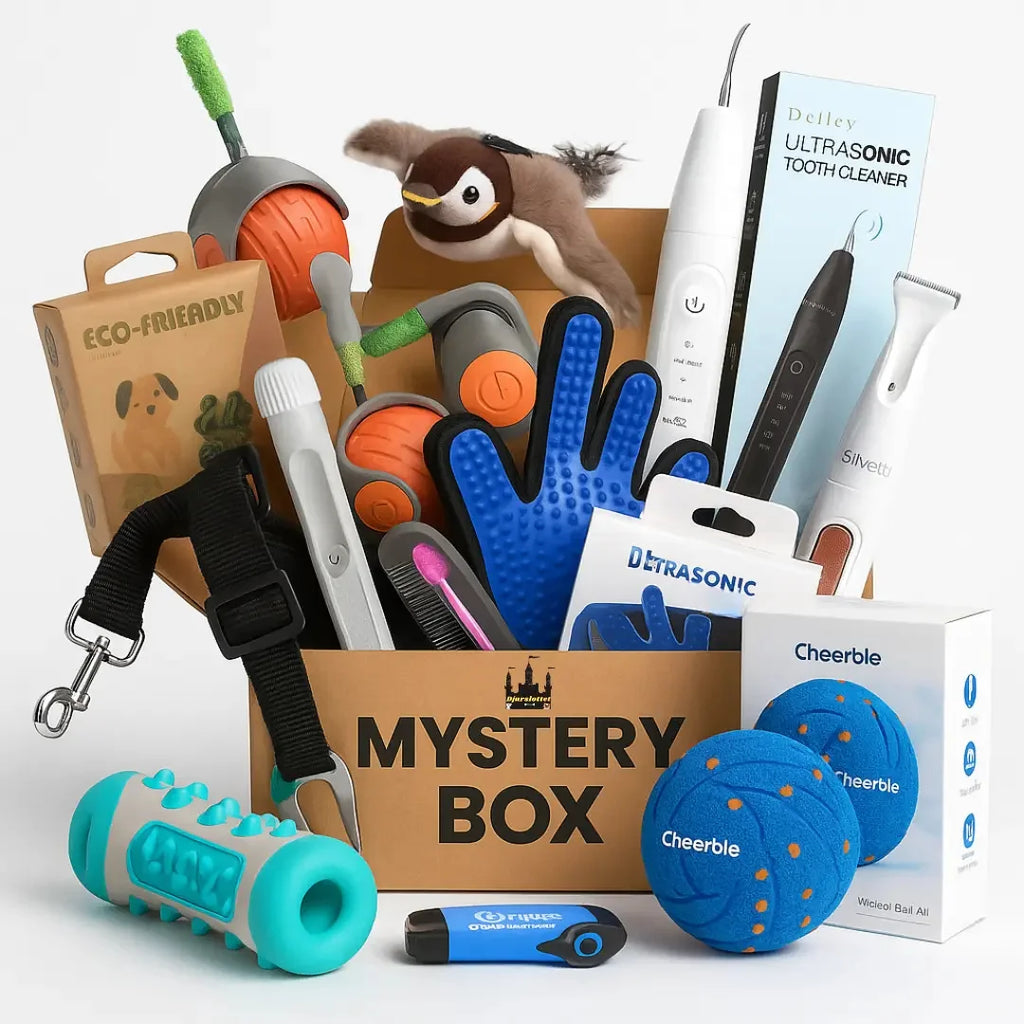 Petifo assortment of eco-friendly pet toys, grooming tools, and interactive smart gadgets.