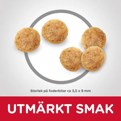 Kycklingbaserat kattfoder för stöd av känslig hud och mage, utan konstgjorda tillsatser.