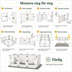 Dog Playpen with Window Panels step by step - Petifo