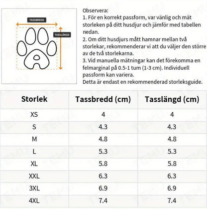 Hundskor Vinter, 
Skor Till Hund Snö, SnowGrip Vattentäta Hundskor (Reflekterande) - Djurslottet