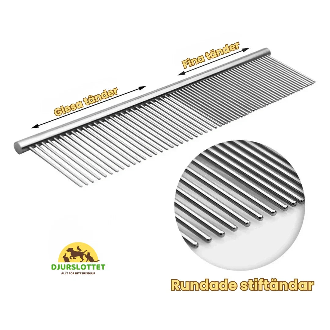 Miracle Comb Tooth spacing wide side: 0.3 cm, Tooth spacing fine side: 0.15 cm -Petifo