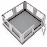 Koiran aitaus ikkunapaneeleilla