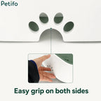 Paw-shaped side handle design for easy grip on anti-spill pet bowl