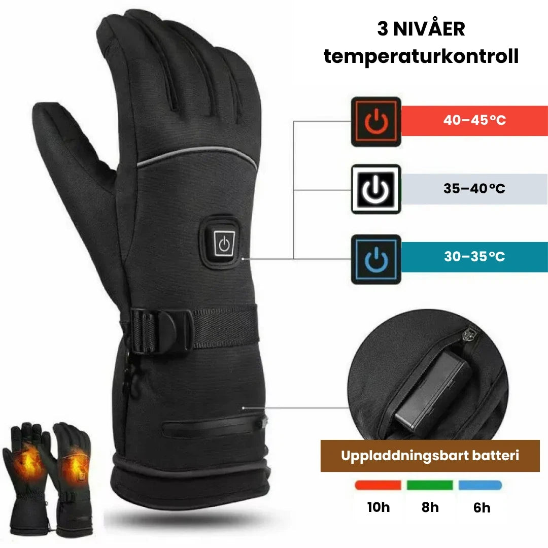 heated gloves with 3 heat levels - Petifo
