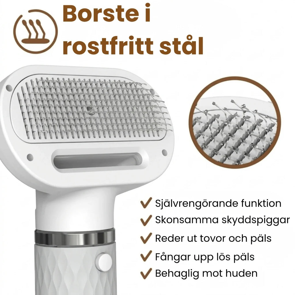 Petdryer Gloss Coat Dryer stainless steel brush - Petifo