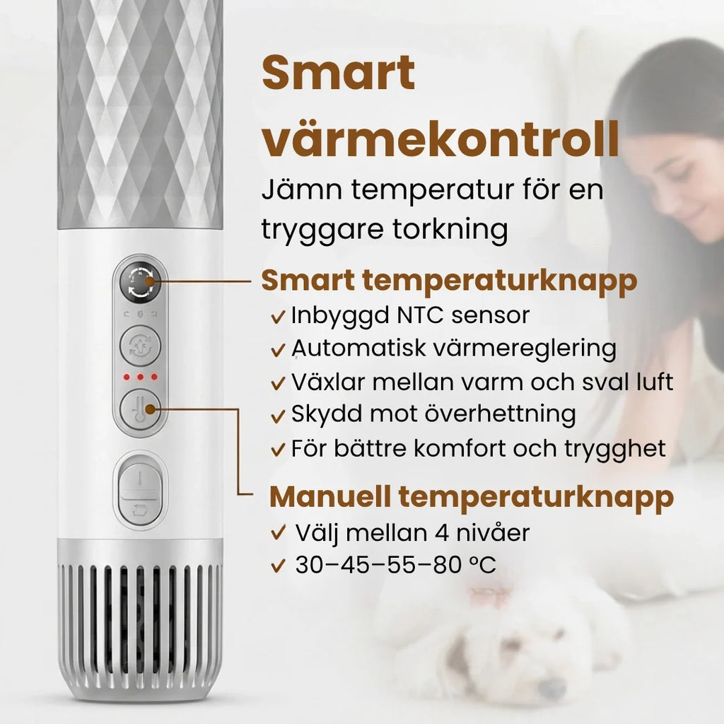 Petdryer Gloss Coat Dryer smart heat control - Petifo