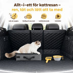 Portable cat litter tray All-in-one litter tray for travel – clean, tight & easy to bring along -Petifo