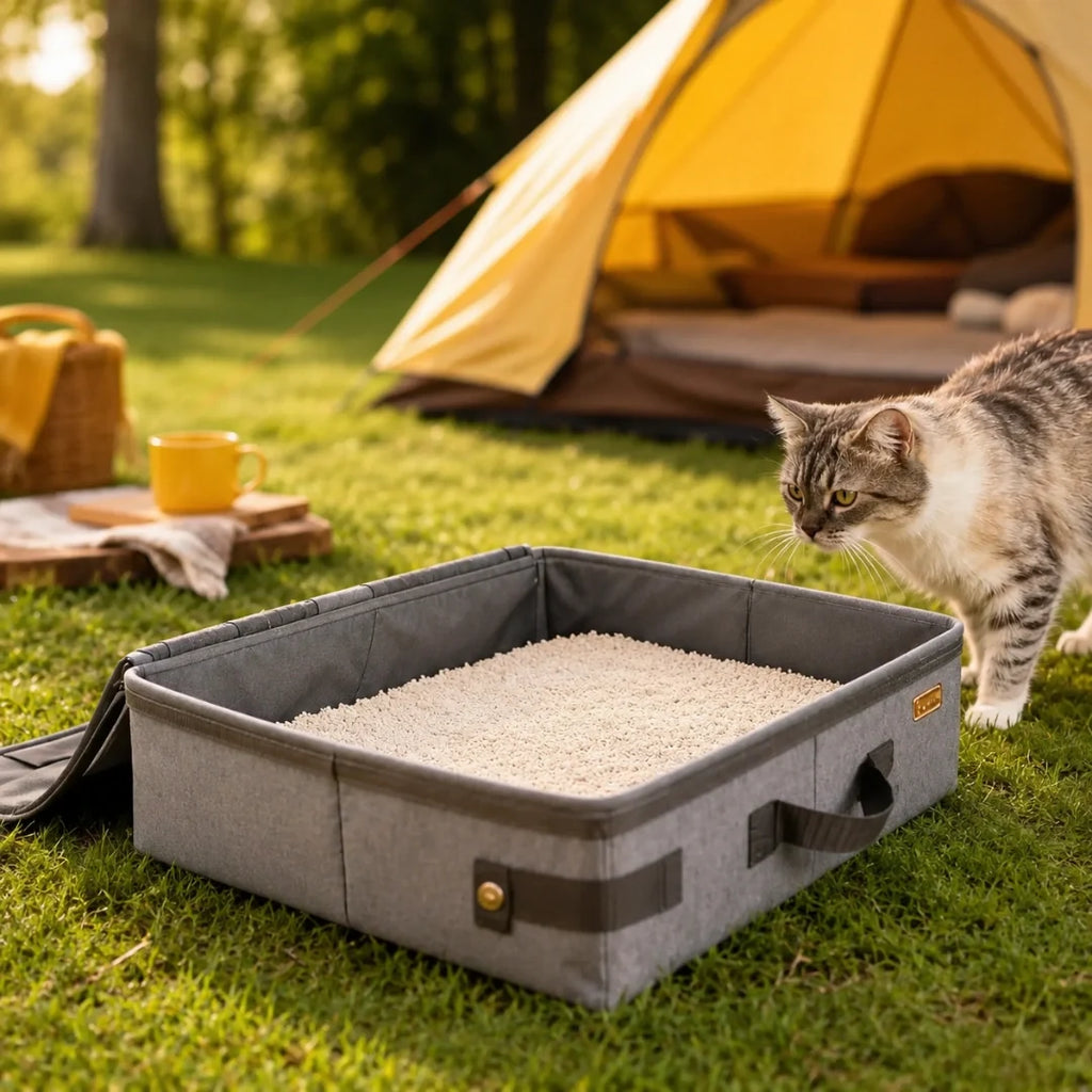 Portable cat litter tray Easy to clean -Petifo