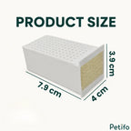 Product size dimensions showing a cat water fountain replacement filter