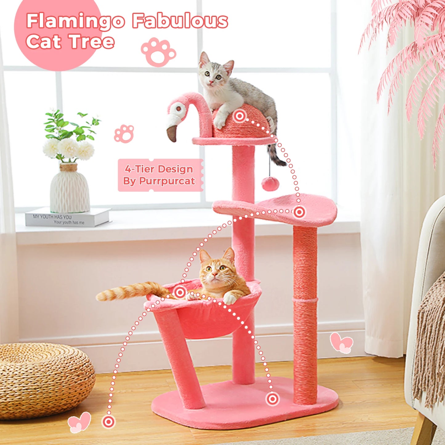 FlamingoPaws Klösträd - Djurslottet
