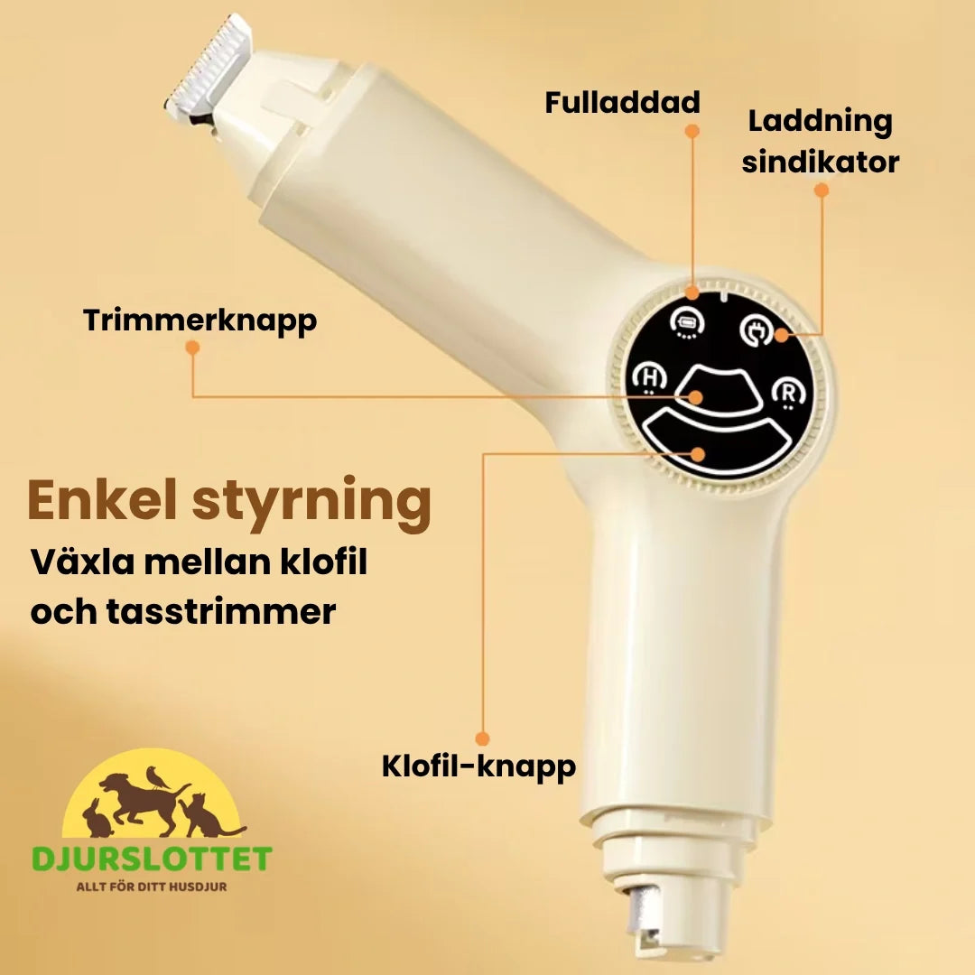 Silvetti Nail Grinder with Paw Trimmer Easy control - Petifo