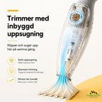 Silvetti Paw Trimmer with Vacuum Trimmer with built-in suction  Petifo