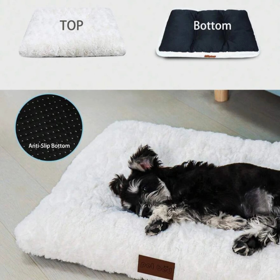 Fluffig Hundbädd, 
Hundbädd Tvättbar, CozyCloud Fluffig djurbädd - Djurslottet
