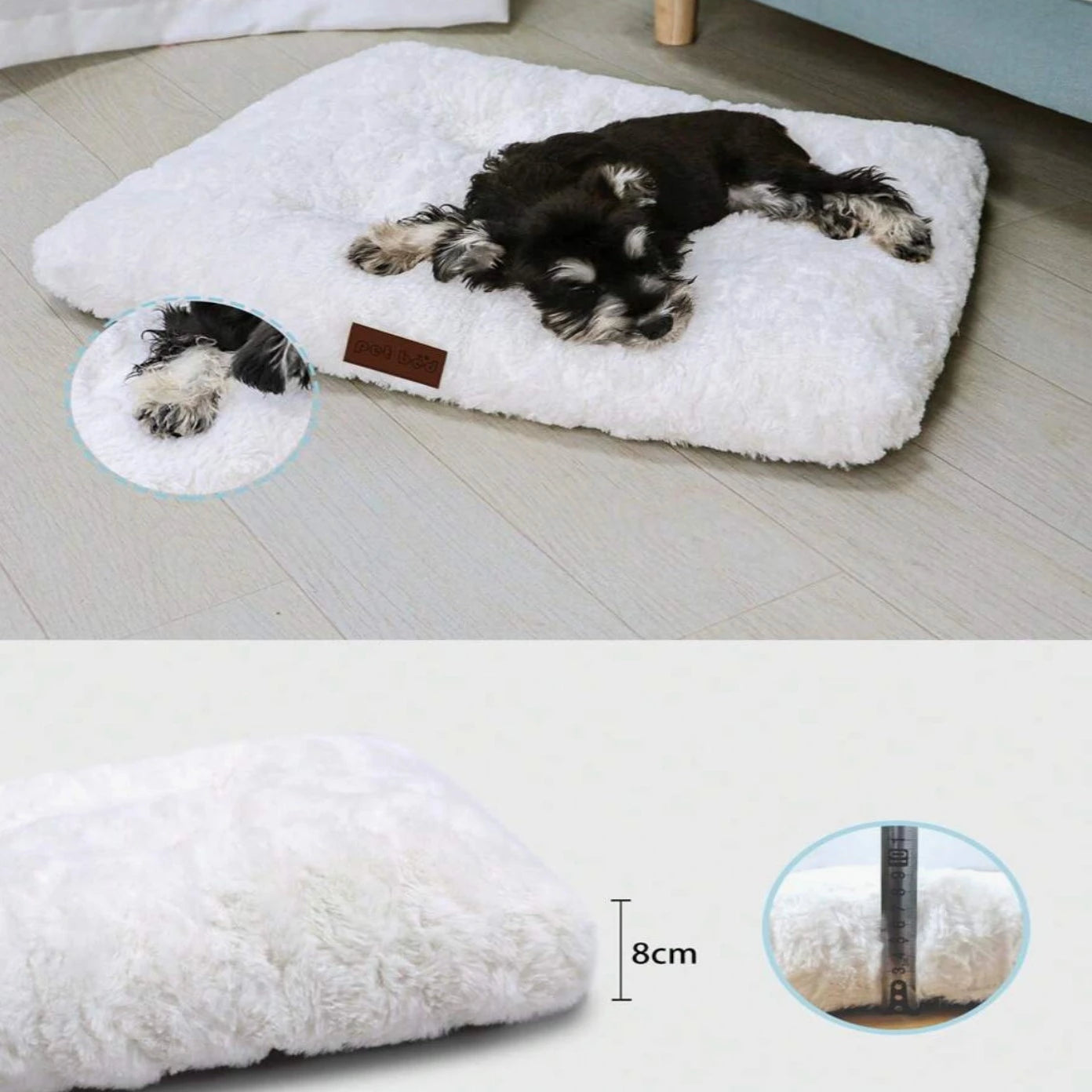 Fluffig Hundbädd, 
Hundbädd Tvättbar, CozyCloud Fluffig djurbädd - Djurslottet