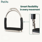 Smart flexibility in every movement, highlighting the close-up of the articulated flexible hinge mechanism.