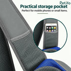 Convenient shoulder strap storage pocket ideal for carrying mobile phones or small accessories.