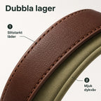 Tagley leather collar in double layers of leather - Petifo