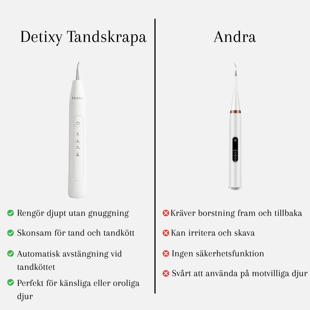 Us vs Others of Detixy Ultrasonic Tooth Scaler -Petifo