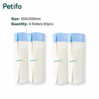 These replacement waste bag rolls for the Litterluxe Pro cat litter box measure 450x500mm