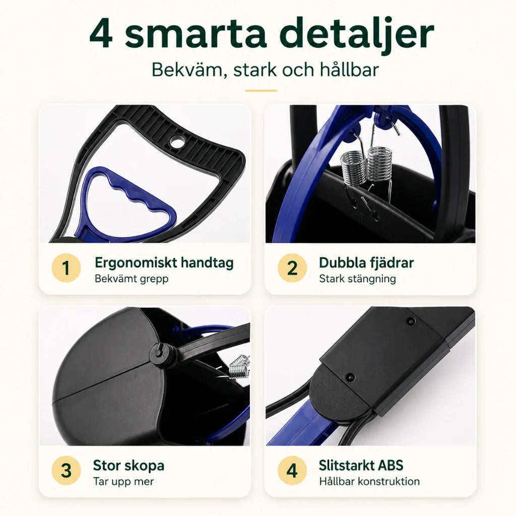 PawPick Foldable Dog Poop Scoop details - Petifo