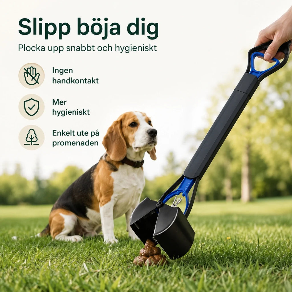 PawPick Foldable Dog Poop Scoop no more bending down - Petifo