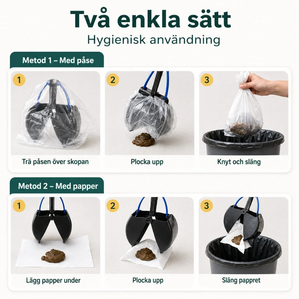 PawPick Foldable Dog Poop Scoop two easy ways - Petifo