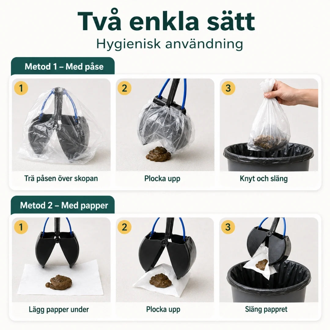 PawPick Foldable Dog Poop Scoop two easy ways - Petifo