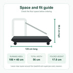 Dog treadmill dimensions and running surface size