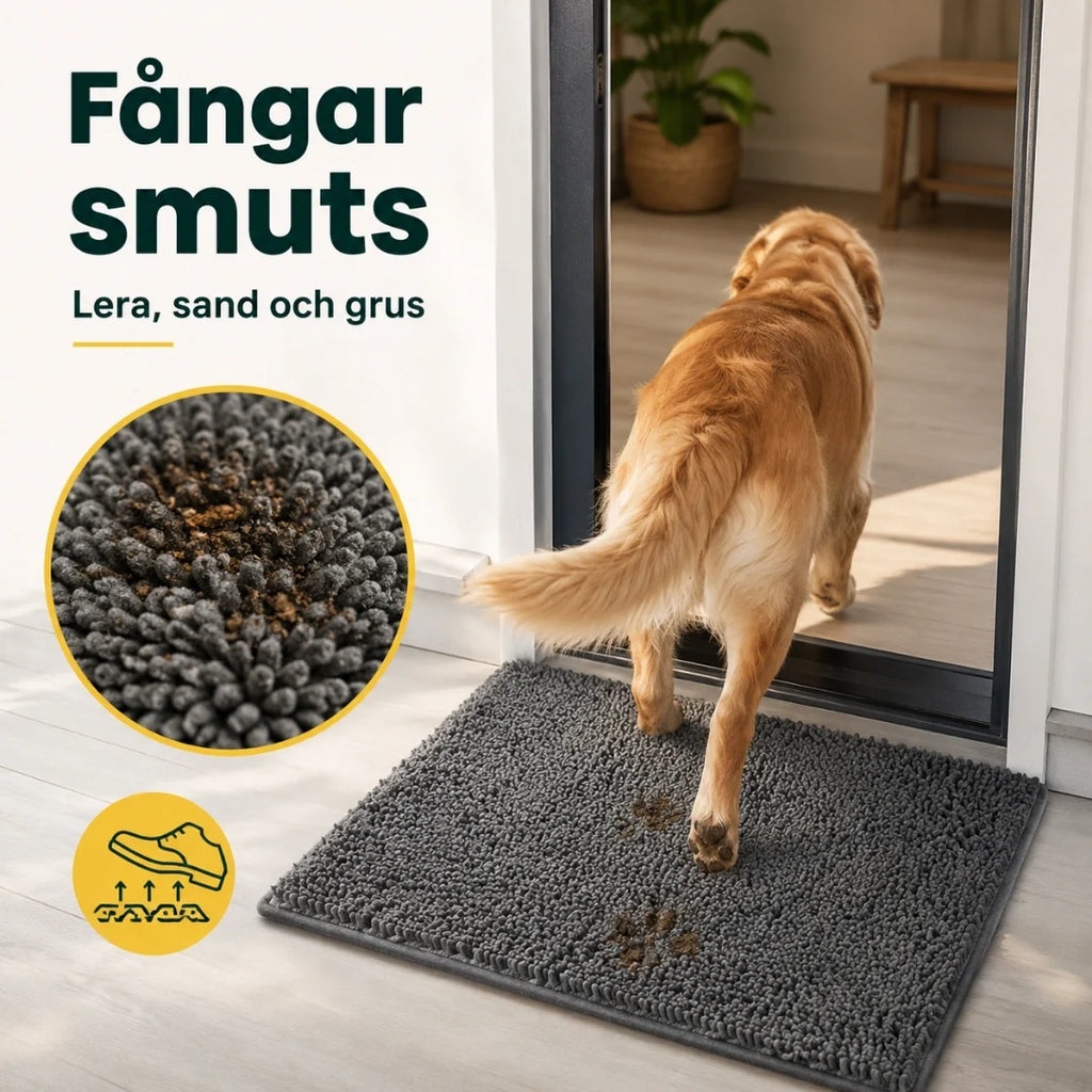 Paw mat catches dirt and water from paws – Petifo
