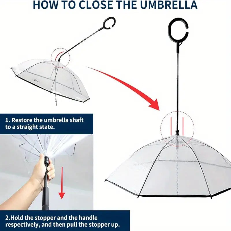 RainPaw Dog Umbrella with Lead - Petifo
