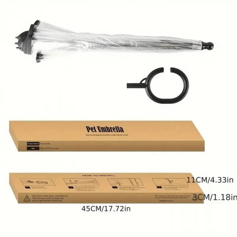 RainPaw Dog Umbrella with Lead - Petifo