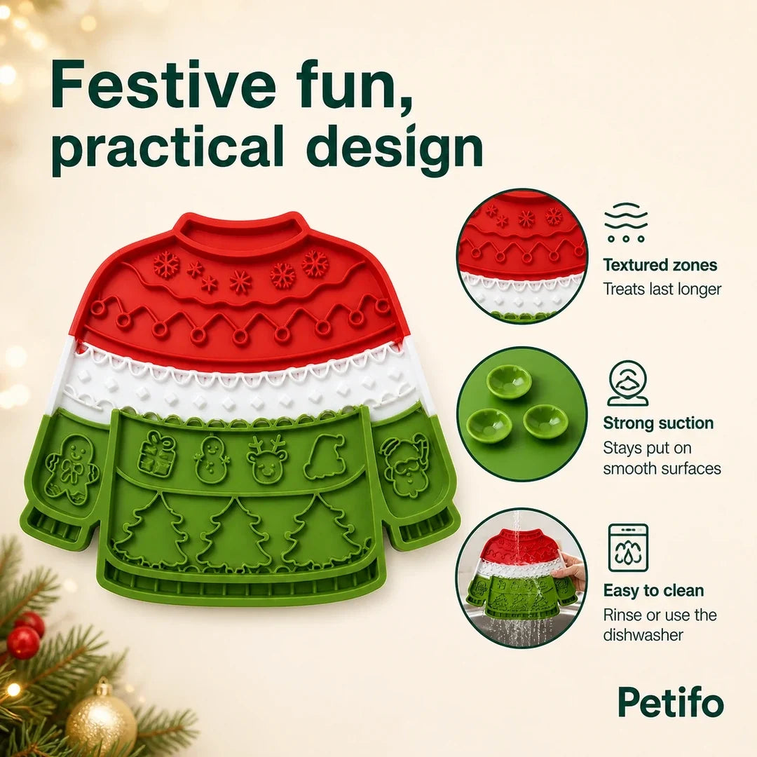 MerryLickin kuvioalueet, imukupit ja helppo puhdistus – Petifo