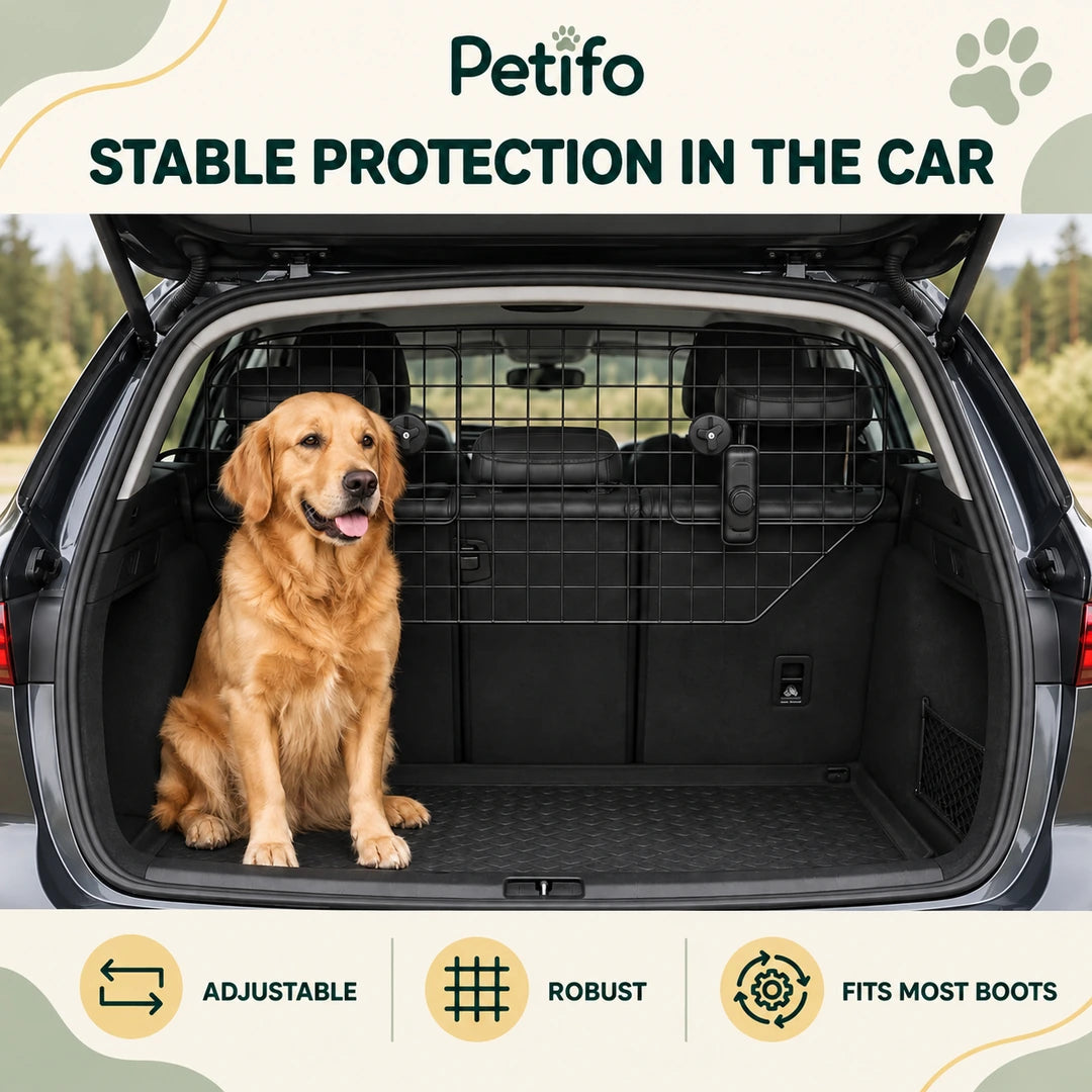 PawHut Adjustable Car Barrier – stable protection - Petifo