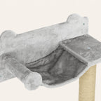 Close-up of the PawHut wall-mounted cat bed and scratching post - Petifo