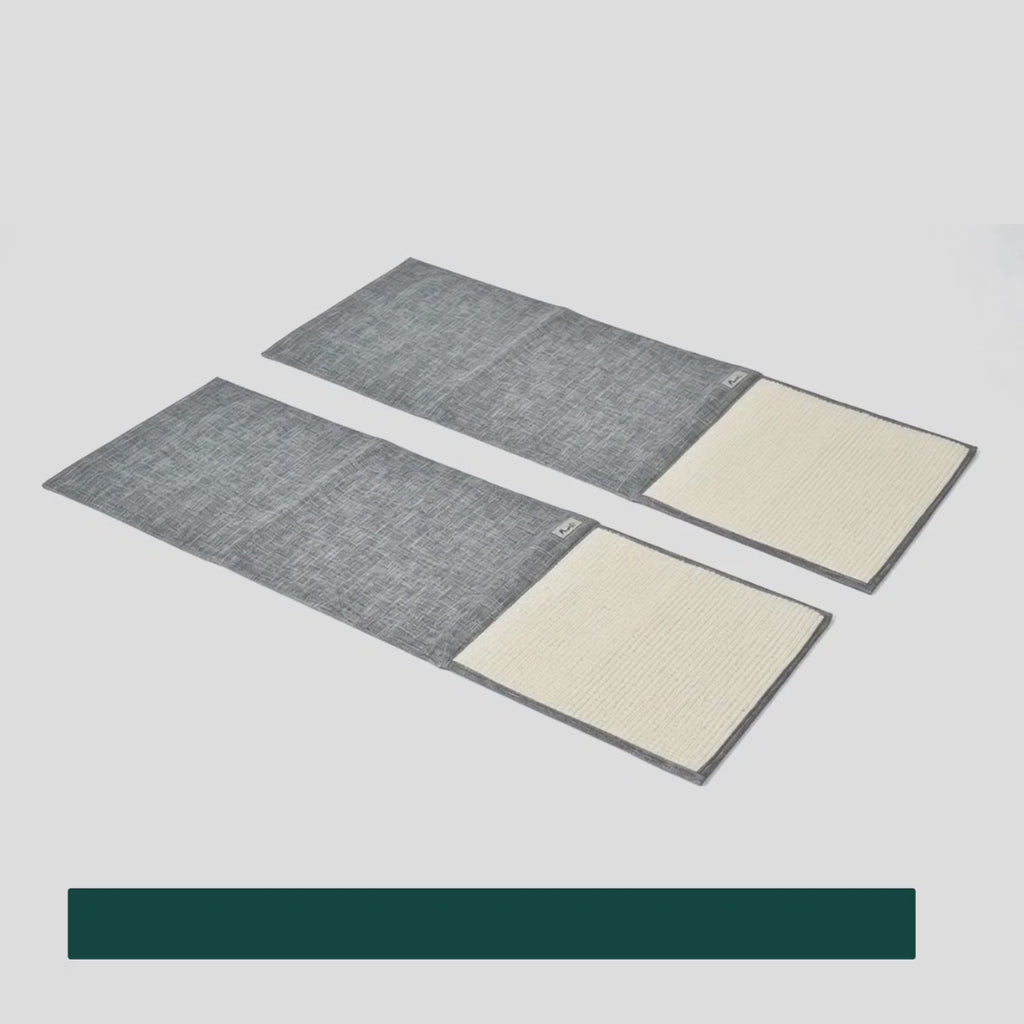 PawHut Sofa Scratch Protectors showing the sisal panels draped over sofa edges — Petifo