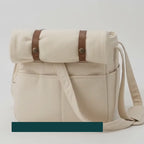Dog settling inside the ComfyPaws carry bag while being carried – Petifo