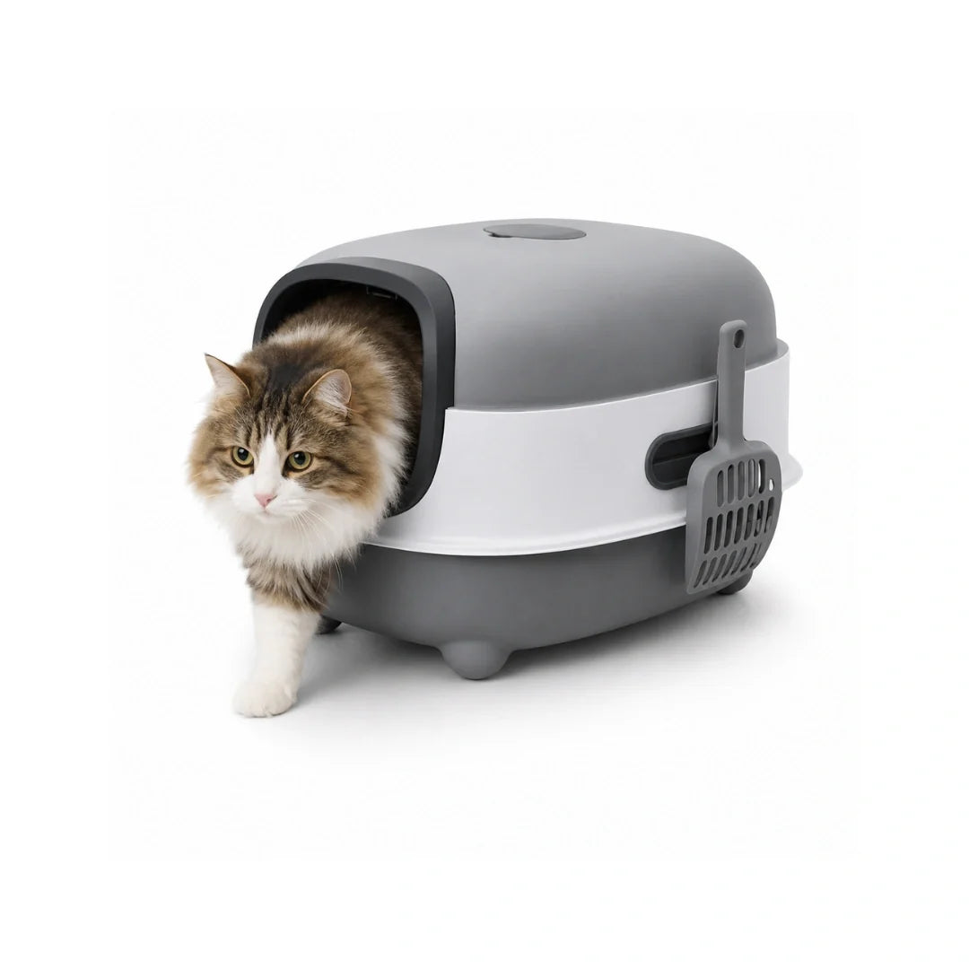 BingoPaws Large Covered Cat Litter Box - Petifo