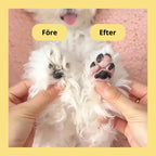 Paw Trimmer, before and after image 
Dog Trimmer Paws, Silvetti Paw Trimmer
