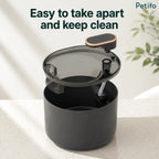 Petifo dog water fountain top tray detaching for easy cleaning and maintenance