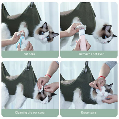 Kloklippning Katt,
Katt Hängmatta, Grooming hängmatta