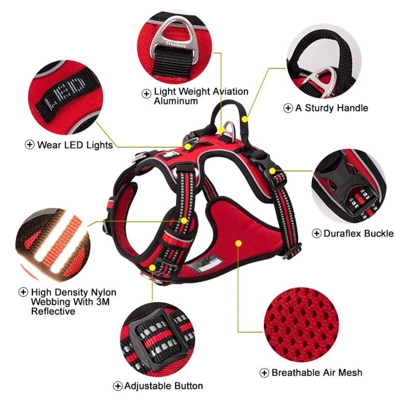 Hundsele Reflex, 
Kattsele Reflex, ReflexFit Justerbar Hundsele - djurslottet